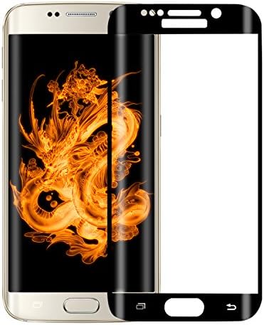 Galaxy S6 Edge Tempered Glass,LEASA Protective Shield Full Coverage Premium Screen Protector for Samsung Galaxy S6 Edge (Black)