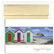 Beach Houses Tropical Holiday Cards -