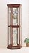 Cherry Finish Classic Curio Display Cabinet