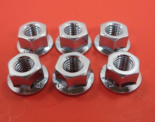 6 Husqvarna Chainsaw Bar Nuts 8mm Flanged
