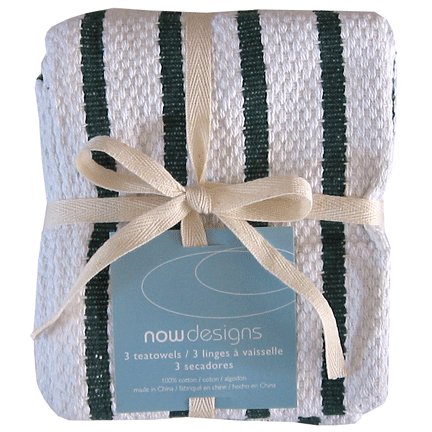 Basketweave Teatowel Set - Forest