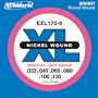 D'Addario EXL170-6 Nickel Round Wound 6 String Long Bass Strings