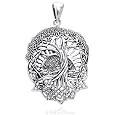 Rising Sun - Interconnected Celtic Knot Tree and Roots of Life Sterling Silver Pendant