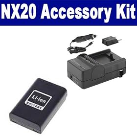 Samsung NX20 Digital Camera Accessory Kit includes: SDBP1310 Battery, SDM-1519 Charger
