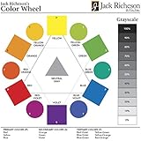 Jack Richeson Individual Large Color Wheel Teaching Chart, 7 X 7 in, Assorted Color, Pack of 30