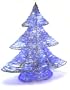 Good Tidings 19-Inch Silver Rattan Christmas Tree with 28 Blue LED Lights