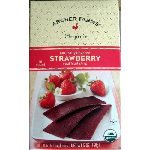 Archer Farms Organic Strawberry Real Fruit Strip 10 Count