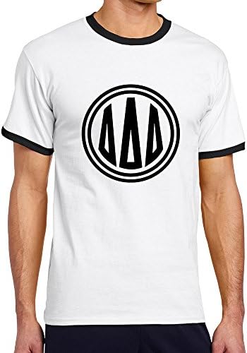 MULTY Men's Tri Delta Monogram Contrast Color T-shirt Black Black X-Large