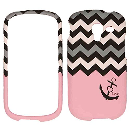 For Samsung Galaxy Exhibit 2013 T599 Anchor Chevron Te701 Matte Texture Cover Hard Case
