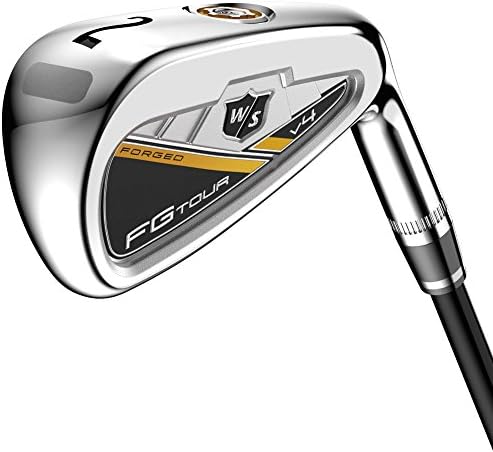 Wilson Staff Mens Fg Tour V4 Utility Irons Kuro Kage Black 90 Graphite, 2i/18...
