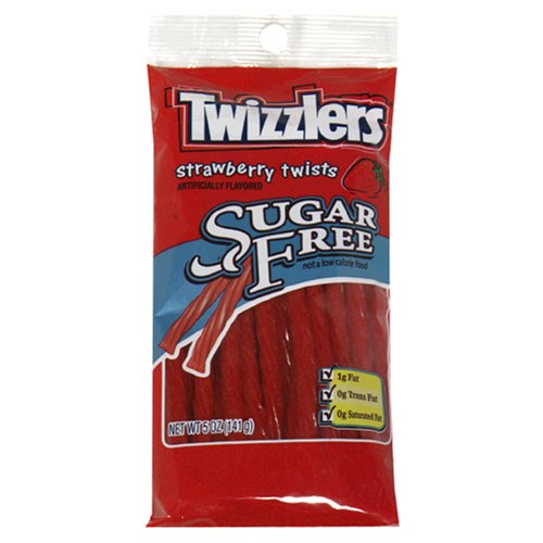 Twizzlers Sugar Free Candies, Strawberry, 5-Ounce Bags (Pack of 12) by Sugar-Free Candy