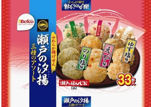 栗山米菓 瀬戸の汐揚アソート 33枚