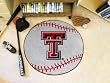 Texas Tech Red Raiders 29" Round Baseball Floor Mat (Rug)