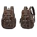 Vintage Retro Canvas Backpack School Bag School College Laptop Bag Rucksack Army Green