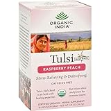 Organic India USA - Tulsi Raspberry Peach Tea, 18 bags