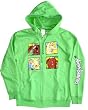 Nickelodeon Angry Beavers Four Squares Green Mens Zip-up Hoodie
