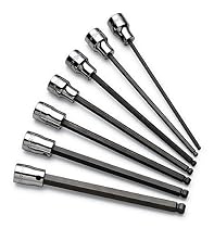SK 19751 7 Piece 3/8-Inch Drive 5/32-Inch to 3/8-Inch Long Ball Hex Bit Set