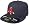 Navy blue / Red socks logo