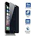 iPhone 7 Plus Privacy Screen Protector, KINGCOO iPhone 7 Plus Privacy Screen Protector Anti-Spy Tempered Glass Screen Guard - Keep Your Information Private - Protect Your Screen