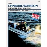 Clymer Evinrude/Johnson Outboard Shop Manual: 2-70 HP Two-Stroke 1995-2003 (Includes Jet Drive Models) (Clymer Marine Repair) book cover