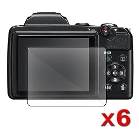 Everydaysource [6 Pack Valued Combo] - For NIKON L120 Reusable Screen Protector