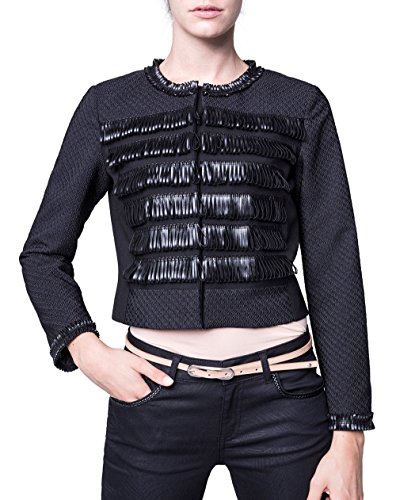 (シスレー) SISLEY フリンジノーカラージャケットCC