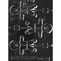 GINGERBREAD MAN LOLLY Christmas Candy Mold Chocolate