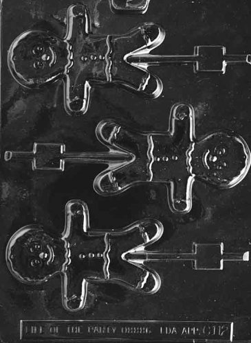 GINGERBREAD MAN LOLLY Christmas Candy Mold Chocolate 