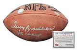 Terry Bradshaw Autographed NFL Leather Football with ''4x Champs'' Inscription