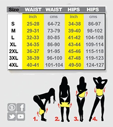Body Shaper Sweet Sweat Belt Size Chart Slim Abs Premium Waist