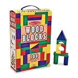 Melissa & Doug 100 Piece Wood Blocks Set