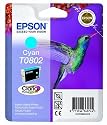 Epson Original T0802  Claria Cyan Ink Cartridge