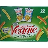 Garden Veggie Snack, Straws Shape Chips Variety Pack, 30 Bags of 1oz Each
