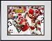 Priest Holmes NFL Record 27th Touchdown, 12/28/03 Double Matted 8 x 10 Photograph in Black Anod