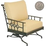 Windham Castings Provence Tailored Back Spring Club Chair Frame Only, Pecan