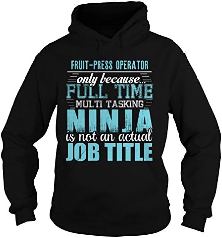 Fruit-press Operator Ninja T-shirt (Medium;Black)