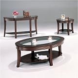 51KVfizH8HL. SL160  Windward Furniture Blue Lake Coffee Table Set in Cappuccino 5524Series