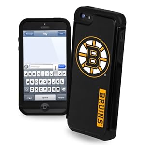Forever Collectibles Boston Bruins Rugged Dual Hybrid Apple iPhone 5 & 5S Case