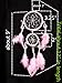 Betterdecor Handmade Dream Catcher with Feathers Car or Wall Hanging - Pink