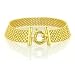 $32.95 14k Yellow Gold Plated Sterling Silver Mesh Bracelet