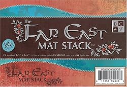 DCWV Far East 4-1/2 Inch by 6-1/2 Inch Mat Stack, 72 Sheets/Pad
