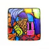 Glass Knobs in Multicolored Mosaic Art Glass Cabinet Hardware