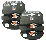 Cleveland Browns - NFL Black Stretch Bracelets / Hair Ties (2-Pack)