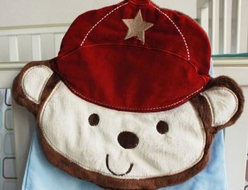 NEW High Quality Embroidered Nursery Diaper Nappy Stacker Organiser Bag (Monkey Blue)