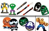 40 Marvel SuperHero Small Toy Party Favors - Stickers and Balloon