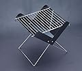 FlyingColors Barbecue BBQ Grill. Stainless Steel Portable Folding Charcoal Grill for Cookouts, Tailgate Parties, Car Camping