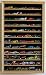 Hot Wheels Matchbox 1/64 scale Diecast Display Case Cabinet Wall Rack w/UV Protection (HW04-OAK)