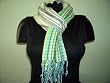 Green / Yellow100% Viscose Yarn Dyed Stole