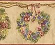 Wine Wreath Collection Wallpaper Border
