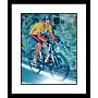 Lance Armstrong Framed 8x10 Photograph - Yellow Jersey Tour De France